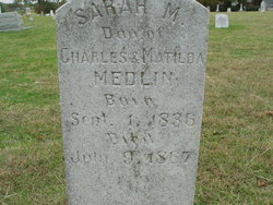 Sarah Mirah Medlin 1836-1867